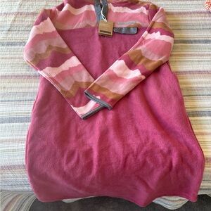 Simply Southern Pink and Brown Cowl Neck Jacket